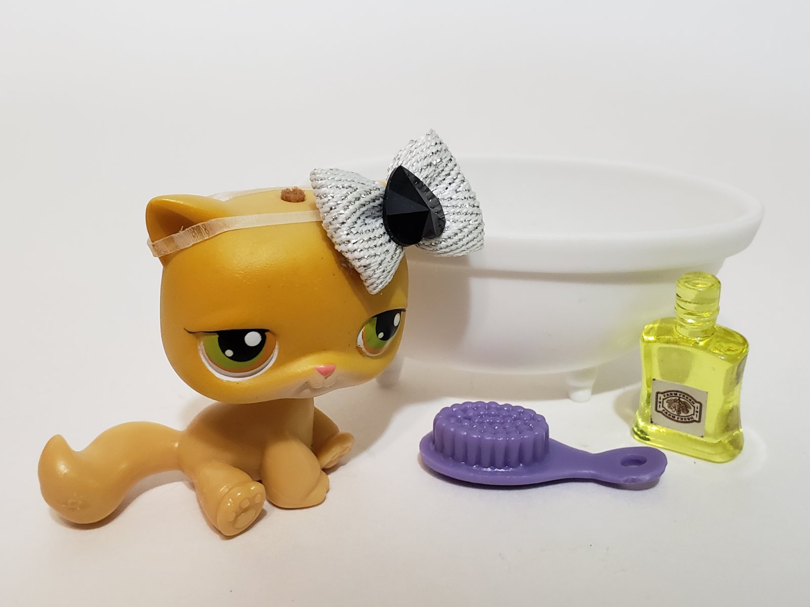 Littlest Pet Shop Pamper Time Real Hair Cat 78 w Accessory Set ...