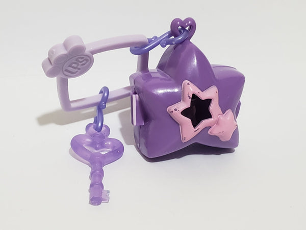 Littlest Pet Shop Purple Mini Baby Hippo w House Keychain Lps Jan19j