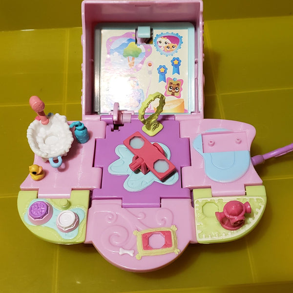 Littlest Pet Shop Tiniest Teeniest Playset House Compact with 3 Pets Teensies Set Authentic SEE VIDEO NOV12J