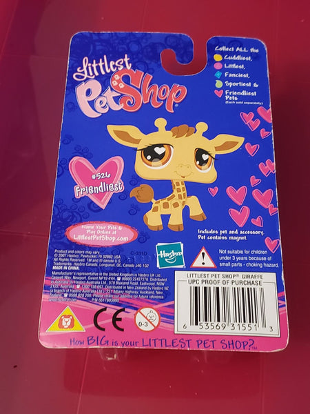 BRAND NEW Littlest Pet Shop Singles Giraffe 526 Authentic Lps NEW IN BOX NIB APR22J