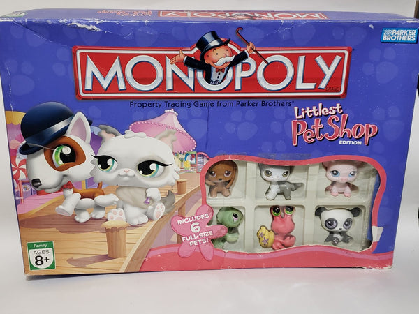 Littlest Pet Shop Monopoly Edition with Pets and Accessories Authentic NIB DEC25J