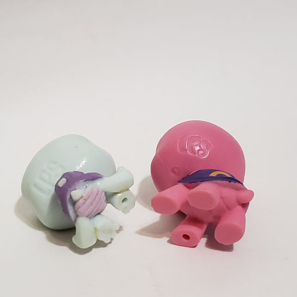 Littlest Pet Shop Set of 2 Turtles Mini Baby Babies Authentic LPS Jan01j