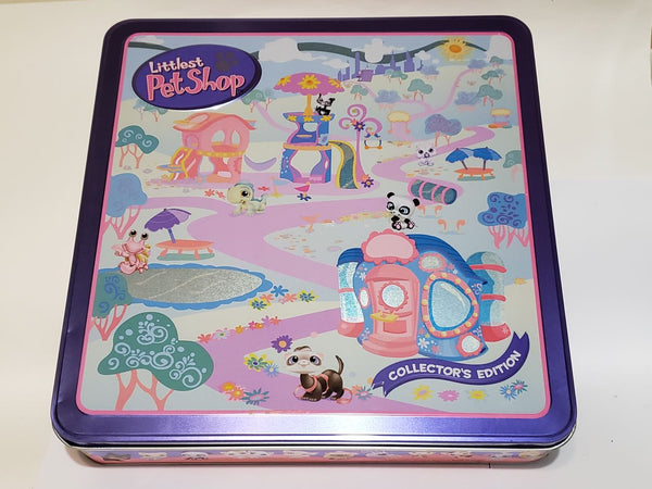 LIKE NEW Littlest Pet Shop Rare Tin Case LPS Storage Authentic  JAN27J
