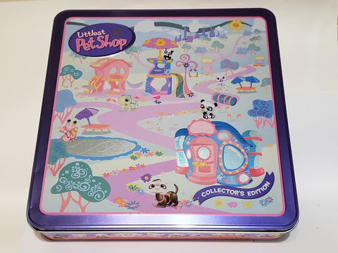 LIKE NEW Littlest Pet Shop Rare Tin Case LPS Storage Authentic  JAN27J