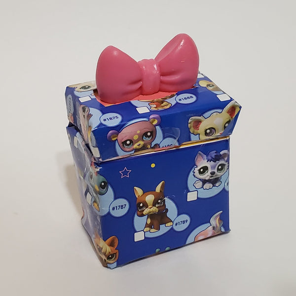 Littlest Pet Shop Custom Made Special Gift Box with Bow LPS Accessory SEP23J SEE VIDEO