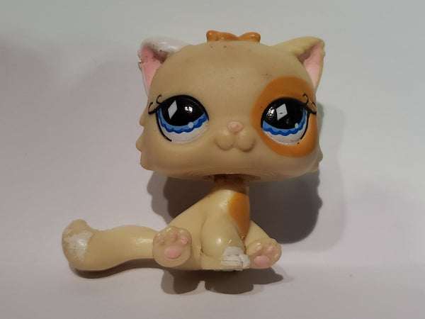 Littlest Pet Shop Cat Kitty Persian Tan Diamond Eye Fanciest 521 Authentic Lps Blemished As Shown FEB08J