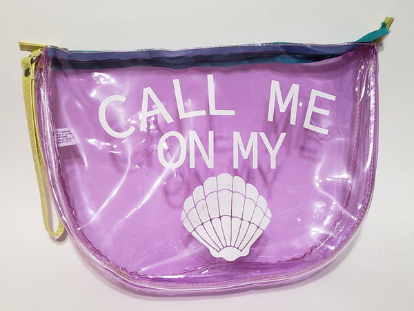 WW Littlest Pet Shop Large Transparent Plastic Bag Purse Carrying Case AUG06J NN