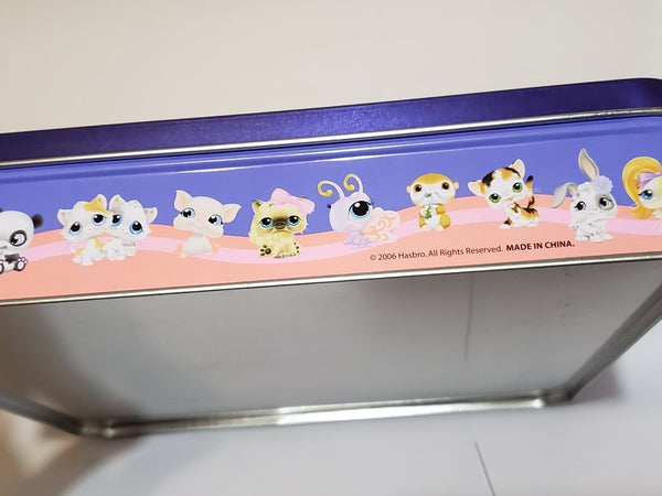 LIKE NEW Littlest Pet Shop Rare Tin Case LPS Storage Authentic  JAN27J