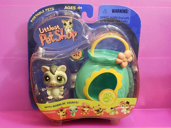 Brand New Littlest Pet Shop Portable Pet Sugar Glider 214 Authentic NIB Sealed JAN18J