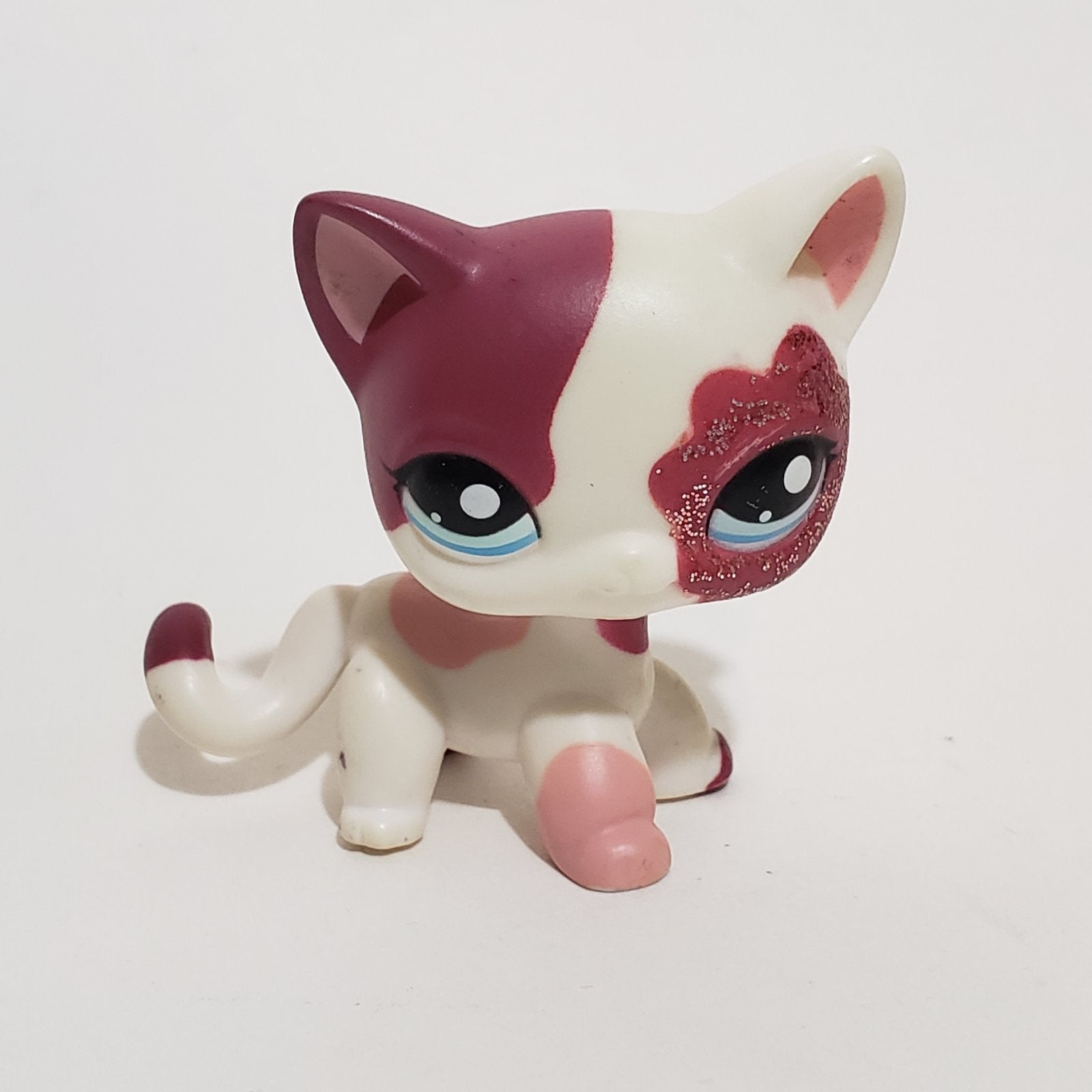 Littlest Pet Shop Pink Shorthair Short Hair Sparkle 2291 Cat LPS