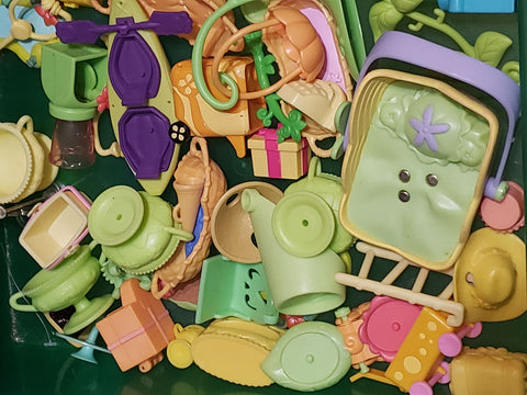 Littlest Pet Shop Lot 4 Random Pcs Green Yellow LPS Accessories Authentic