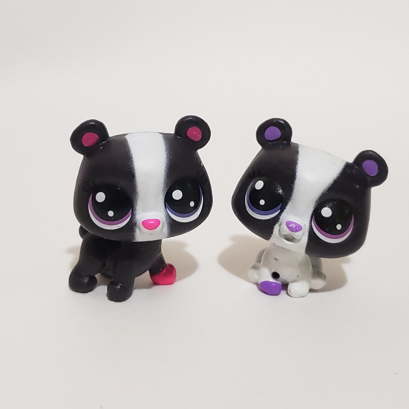 Littlest Pet Shop Mini Baby Black 1-5 Midnight Bearly & Moon Bearcub 1 ...
