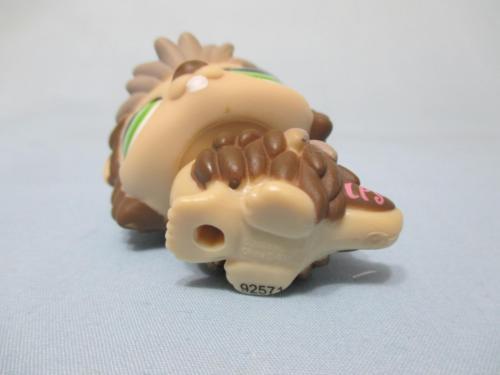 LIKE NEW LITTLEST PET SHOP HEDGEHOG BROWN GREY GREEN EYES 1321 PORCUPINE Authentic DEC08J