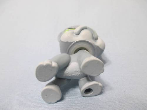 LIKE NEW Littlest Pet Shop  Puppy Dog 857 Grey Boston Terrier with Bat Eyes Authentic LPS Nov30npoHG