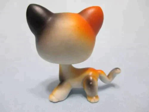 LIKE NEW Littlest Pet Shop Cat Calico 106 Shorthair Siamese Authentic Lps JAN06J