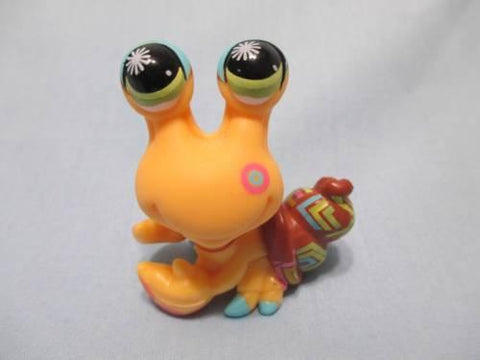 LIKE NEW Littlest Pet Shop Crab Hermit Crab Postcard Cream with Green Eyes 1008 Authentic Lps Dec05ni