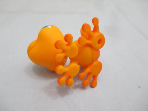 LIKE NEW Littlest Pet Shop Orange Purple Spotted Blue Eyes Toad Frog 874 Authentic Nov30npoHG