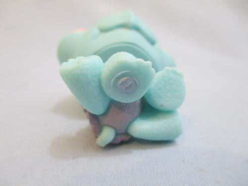 LIKE NEW Littlest Pet Shop 601 Teal Turtle Purple Shell Teardrop Eyes 100% Authentic Feb26ni