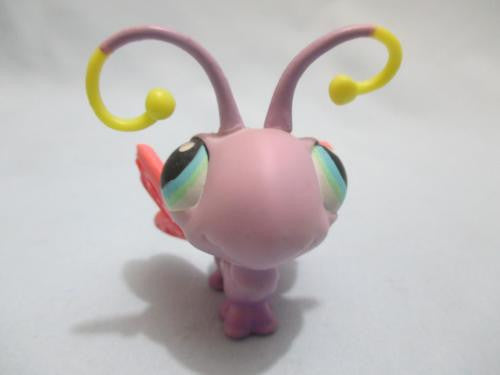 Littlest Pet Shop 93 Purple Butterfly with Pink Wings Blue Eyes Authentic Lps Dec1n