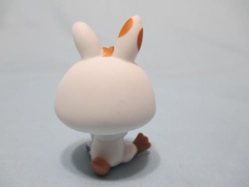 Littlest Pet Shop White Brown Dwarf 1359  Bunny Blue Eyes Pink in Ears JUN5J