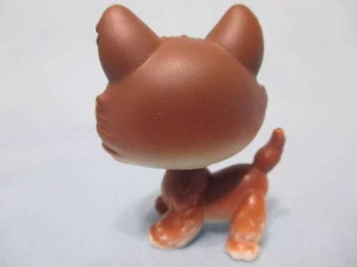LIKE NEW Littlest Pet Shop 68 Brown White Husky Blue Eyes Puppy Dog Authentic Lps  Nov20n