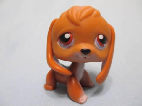 LIKE NEW Littlest Pet Shop 16 Dog Puppy Caramel Light Brown BEAGLE Authentic LPS FEB20J