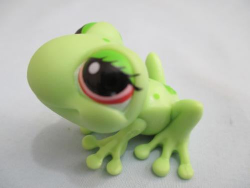 LITTLEST PET SHOP 898 Green Female Frog Authentic LPS FEB10J