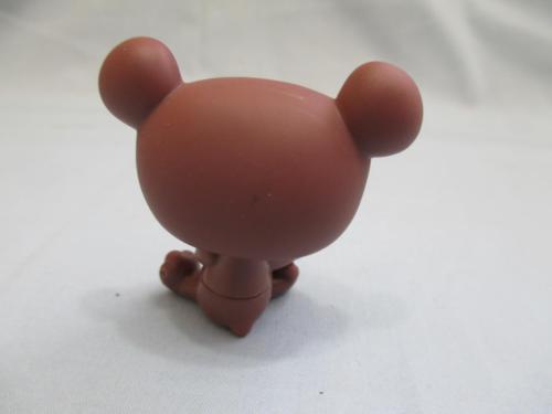 LIKE NEW Littlest Pet Shop Panda Bear Brown with Pink Eyes 594 Authentic Lps DEC10J