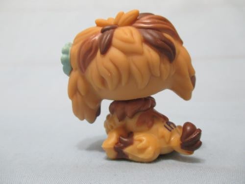 LIKE NEW Littlest Pet Shop LPS 1077 Brown & Tan Sheep Dog Sheepdog Authentic Lps Dec05ni