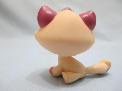 LIKE NEW Littlest Pet Shop Rare Swirl Cream Mauve Cat Tabby 1919 Authentic Lps DEC08J
