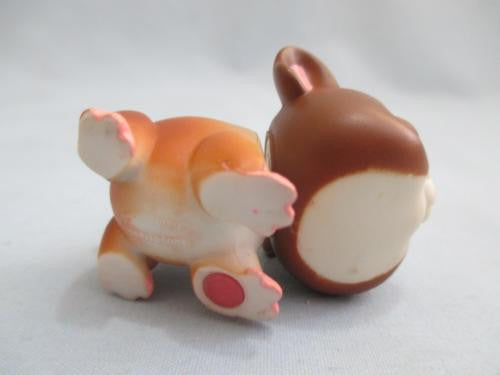 LIKE NEW Littlest Pet Shop Dark Brown Guinea 4 Pig Pink Feet & Green Eyes Authentic Feb18ni