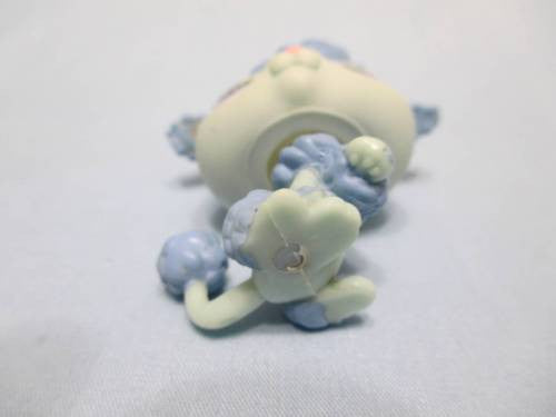 Littlest Pet Shop Blue Poodle Purple Eyes 591 Dog Puppy Authentic Has Initial Dec22ni
