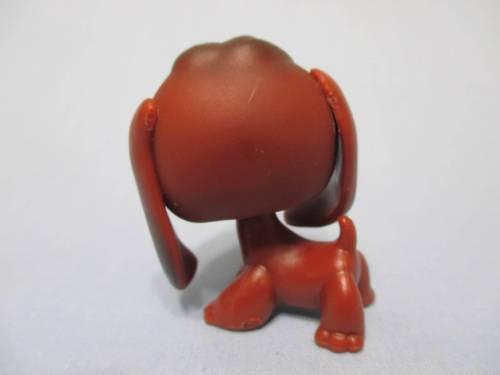 LIKE NEW Littlest Pet Shop 77 Chocolate Brown Beagle Puppy Dog Authentic Lps DEC08J