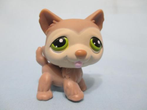 Littlest Pet Shop LPS Tan Husky Dog Puppy 358 Authentic Lps MAR10J