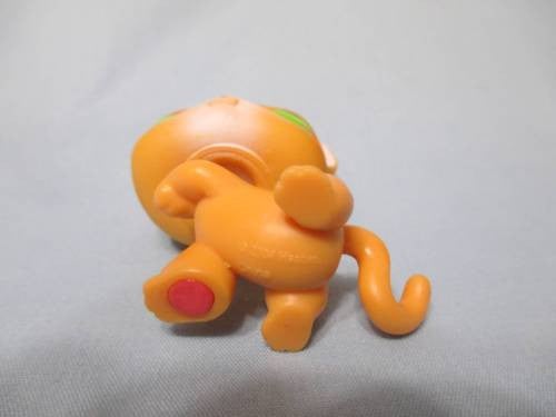 Littlest Pet Shop 11 Shorthair Cat Tabby Cat Kitty Paw Up Green Eyed Orange Yellow Authentic Lps Minor Wear DEC22J