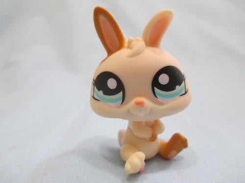 Littlest Pet Shop Rare Cream/Brown Dwarf Bunny Rabbit 1372 MAY8J