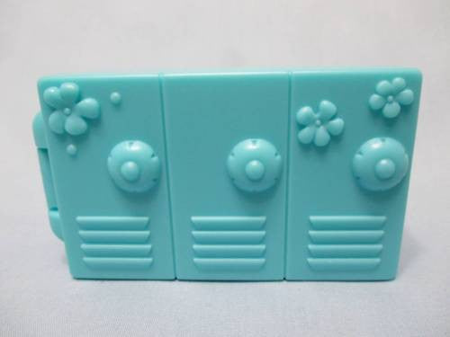 Littlest Pet Shop GYM REPLACEMENT BLUE LOCKER ACCESSORIES RARE Authentic Feb12na