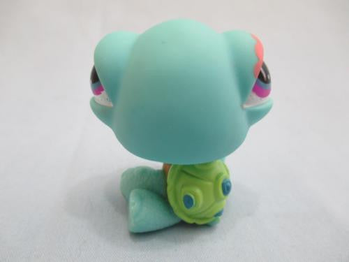 turtle #522 sitting teal green lps