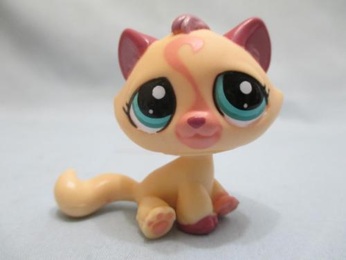 LIKE NEW Littlest Pet Shop Rare Swirl Cream Mauve Cat Tabby 1919 Authentic Lps DEC08J
