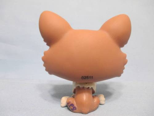 LIKE NEW Littlest Pet Shop  Dog Corgi Brown Tan and Cream Welsh 1864 Authentic Lps FEB10J