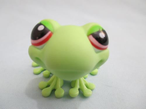 LITTLEST PET SHOP 898 Green Female Frog Authentic LPS FEB10J