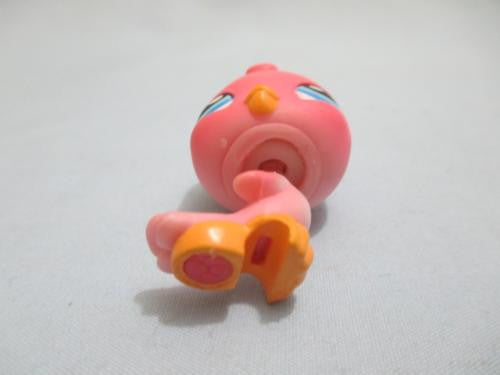 Littlest Pet Shop Pets Bird Pink Dot Blue Eyes Parakeet Baby 205 Authentic Mar19ni