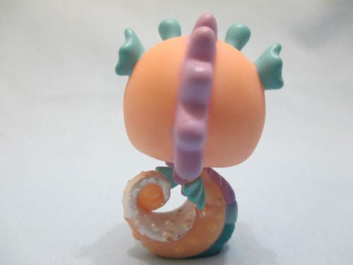 Littlest Pet Shop 142 Peach Blue Purple Seahorse Sea Horse Pink Authentic Lps MAY14J
