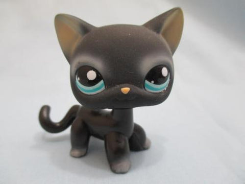 Littlest Pet Shop 994 Black Shorthair Cat Blue Eyes Rare Authentic Lps FEB7J