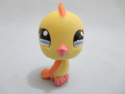 LIKE NEW Littlest Pet Shop Yellow Orange Blue Eye Parakeet Song Bird 1164 Authentic DEC08J