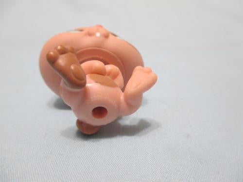 LIKE NEW Littlest Pet Shop 827 Mocha Brown Dwarf Bunny Rabbit w Star Eyes Authentic Lps Jan30ni