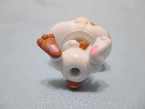 Littlest Pet Shop White Brown Dwarf 1359  Bunny Blue Eyes Pink in Ears JUN5J