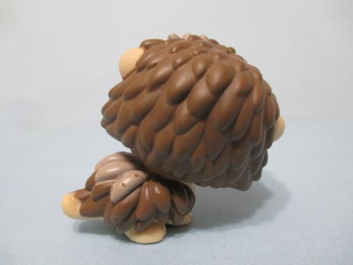 LIKE NEW LITTLEST PET SHOP HEDGEHOG BROWN GREY GREEN EYES 1321 PORCUPINE Authentic DEC08J