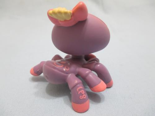 Littlest Pet Shop Spider 1619 Lavender Purple Pink w/ Blue Eyes Authentic Lps Has Initial Mar22J