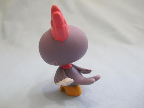 Littlest Pet Shop 2131 Purple and Pink Woodpecker Bird Authentic Has Initial Jan5ni